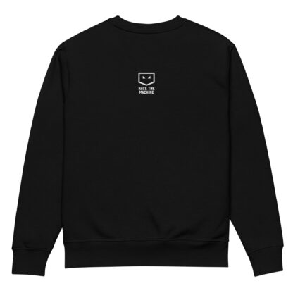 "Keep Chasing" 100% Organic Cotton Sweatshirt (Black) - Image 4